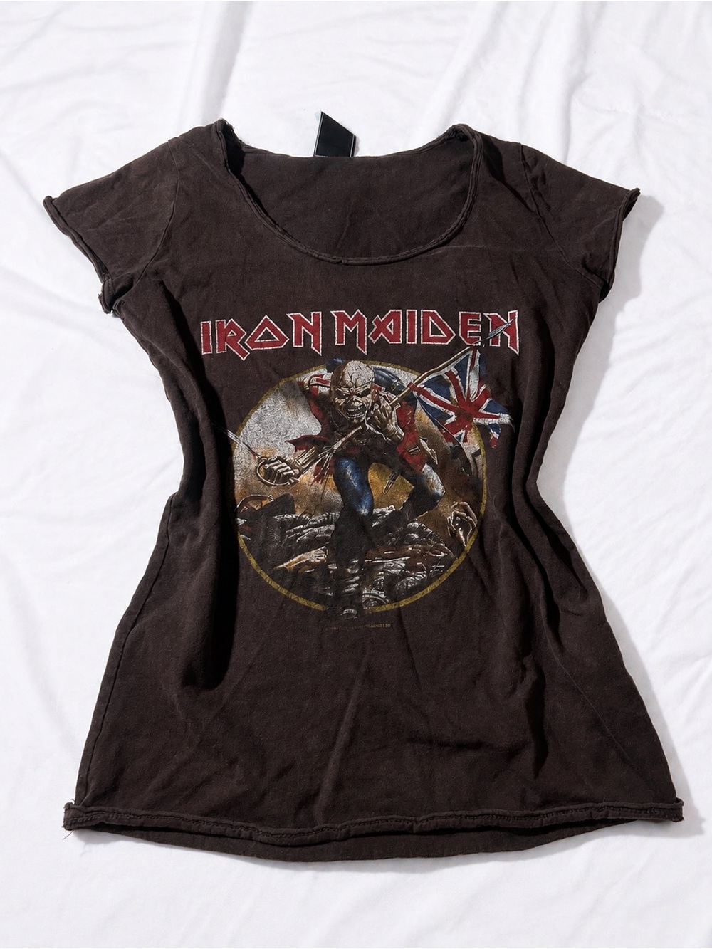 Iron Maiden Women's Black Graphic Short Sleeve Tee